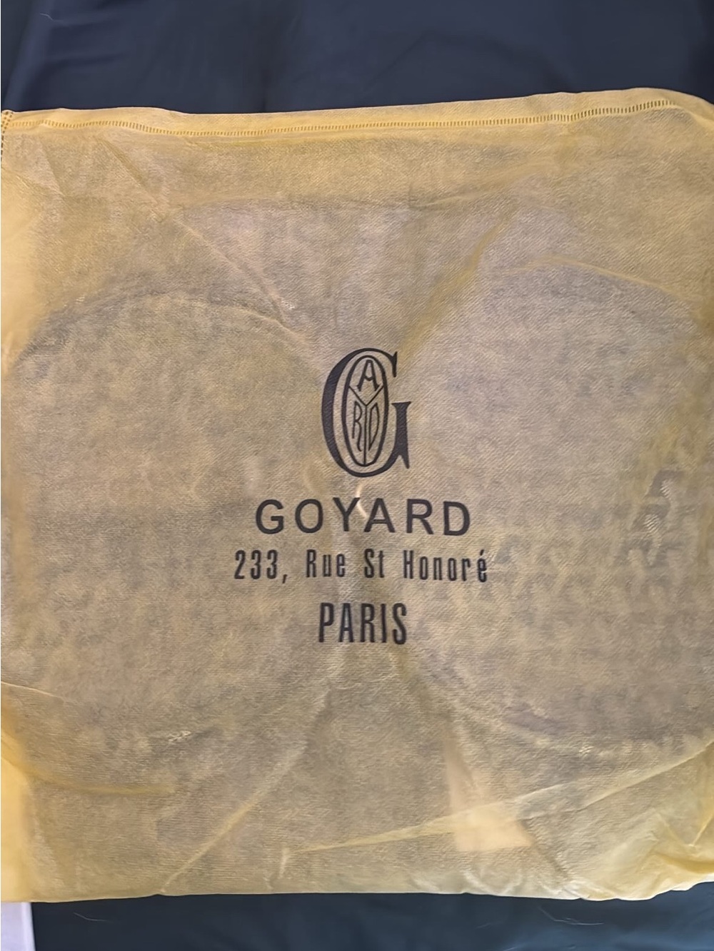 Goyard Dust Bag with Grey and Beige Tones